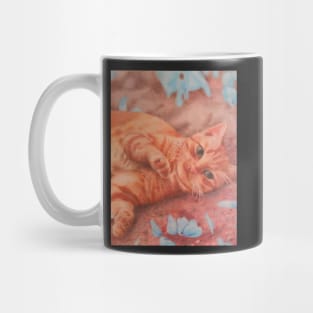 Butterfly Cat Colored Pencil Mug